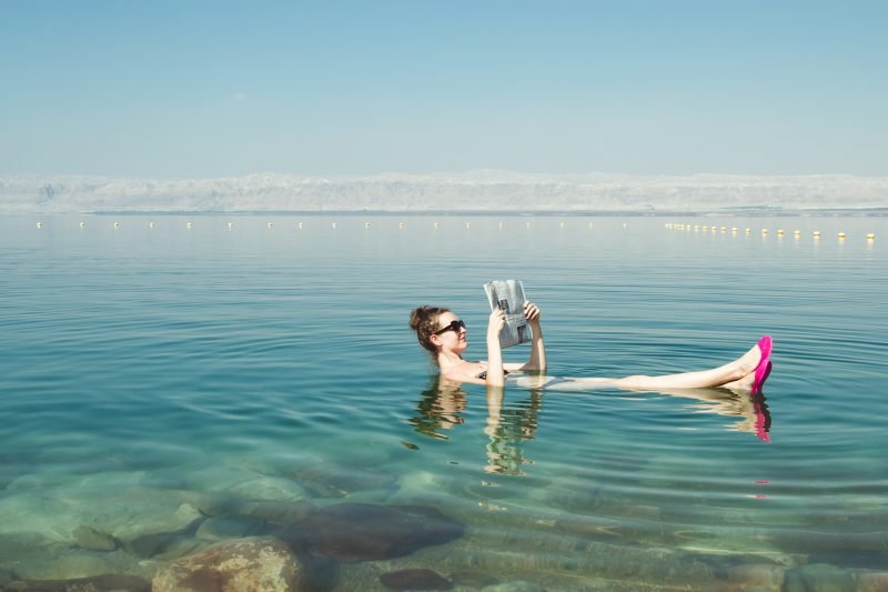 Floating In The Dead Sea On The Tour From Tel Aviv And Jerusalem