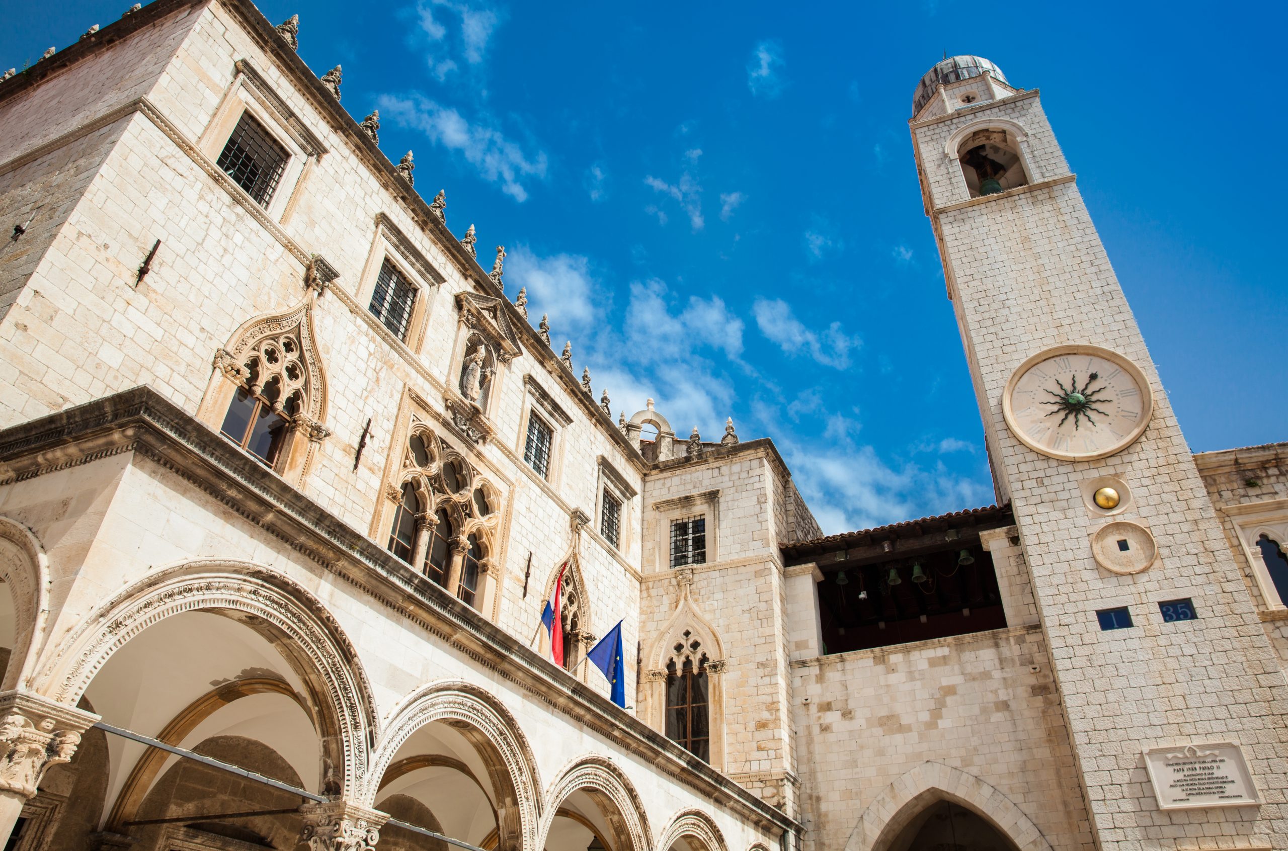 Stop At The Famous Sponza Palace During The Dubrovnik City Tour