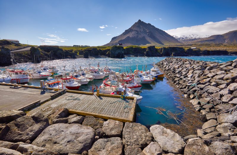 Enjoy The Views Over Arnarstapi Village And The Landscape Of Western Iceland On The Snæfellsnes Peninsula Day Tour