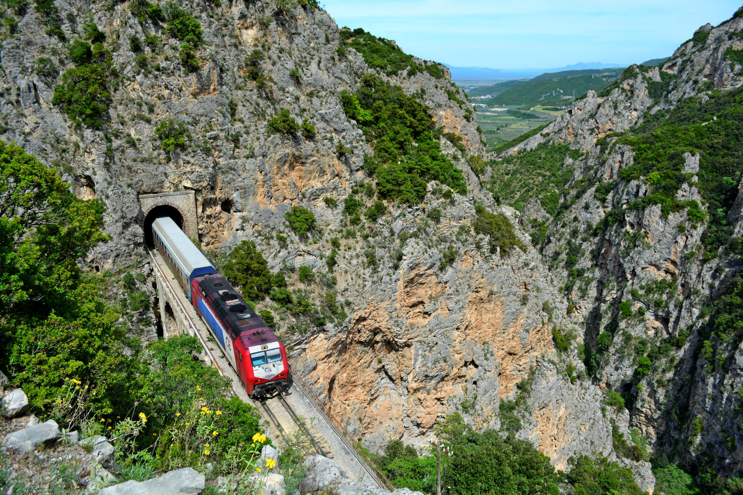 Enjoy The Scenic Views On Your Train Rides Towards The Meteora