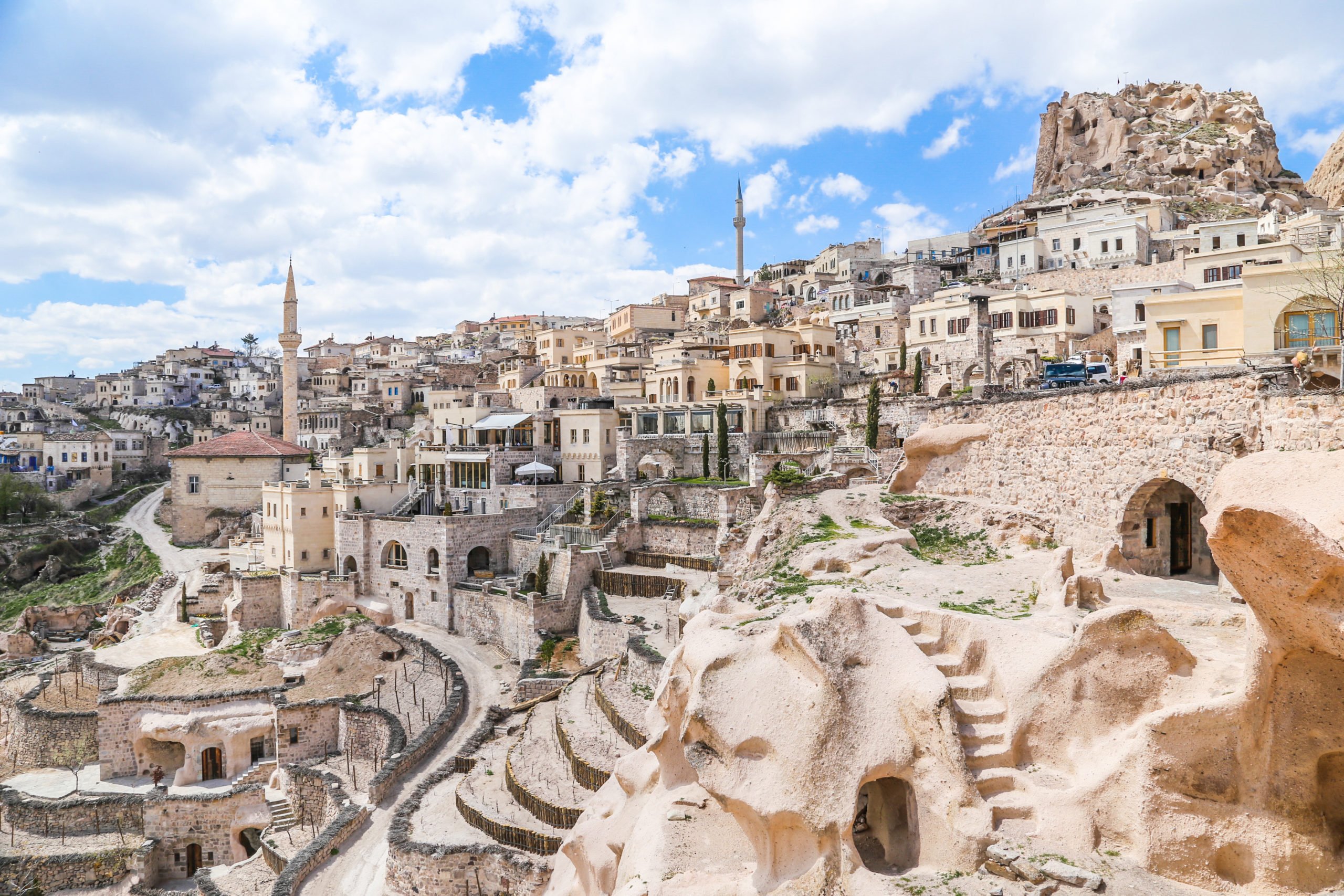 Visit Uchisar Castle On The Southern Cappadocia Tour From Goreme