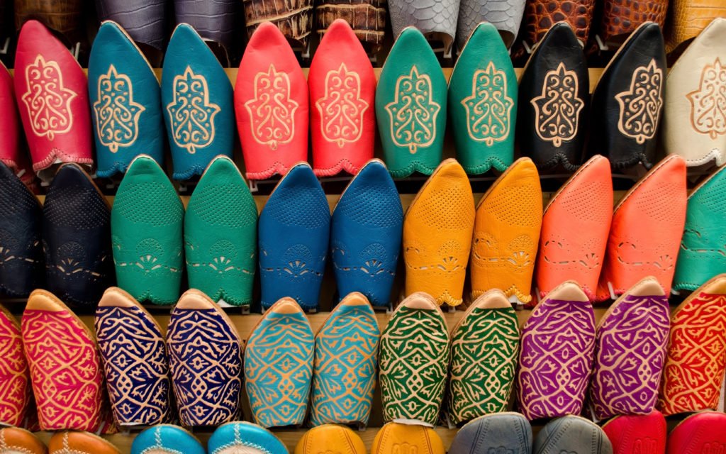 Leather shoes morocco