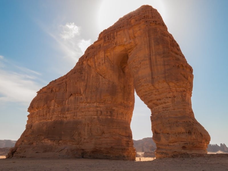 Discover The Famous Elephant Of Madain Saleh During The 13 Day Highlights Of Israel, Saudi Arabia & Jordan Package Tour