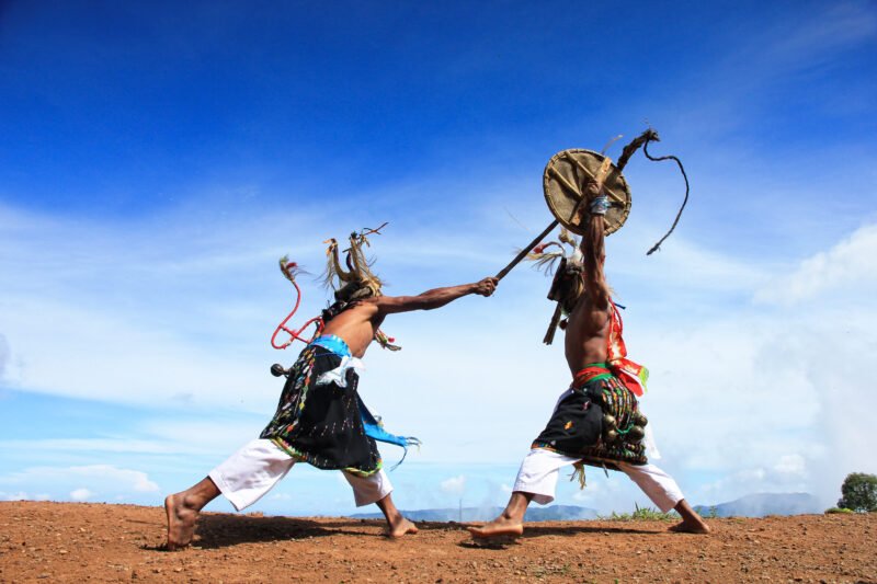 Enjoy A Performance Of The Traditional Caci Dance During The Flores Cultural Tour From Labuan Bajo