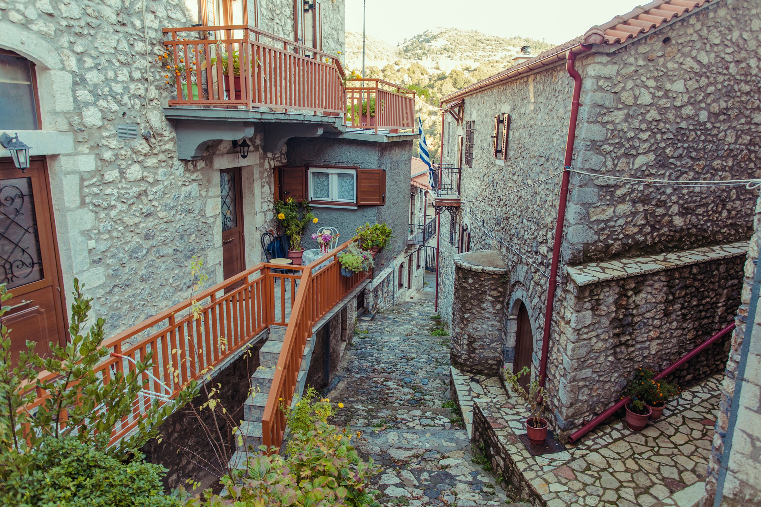 Stroll Through The Streets Of Stemnitsa On The Self- Driving Peloponnese Rafting & Hiking Experience From Athens