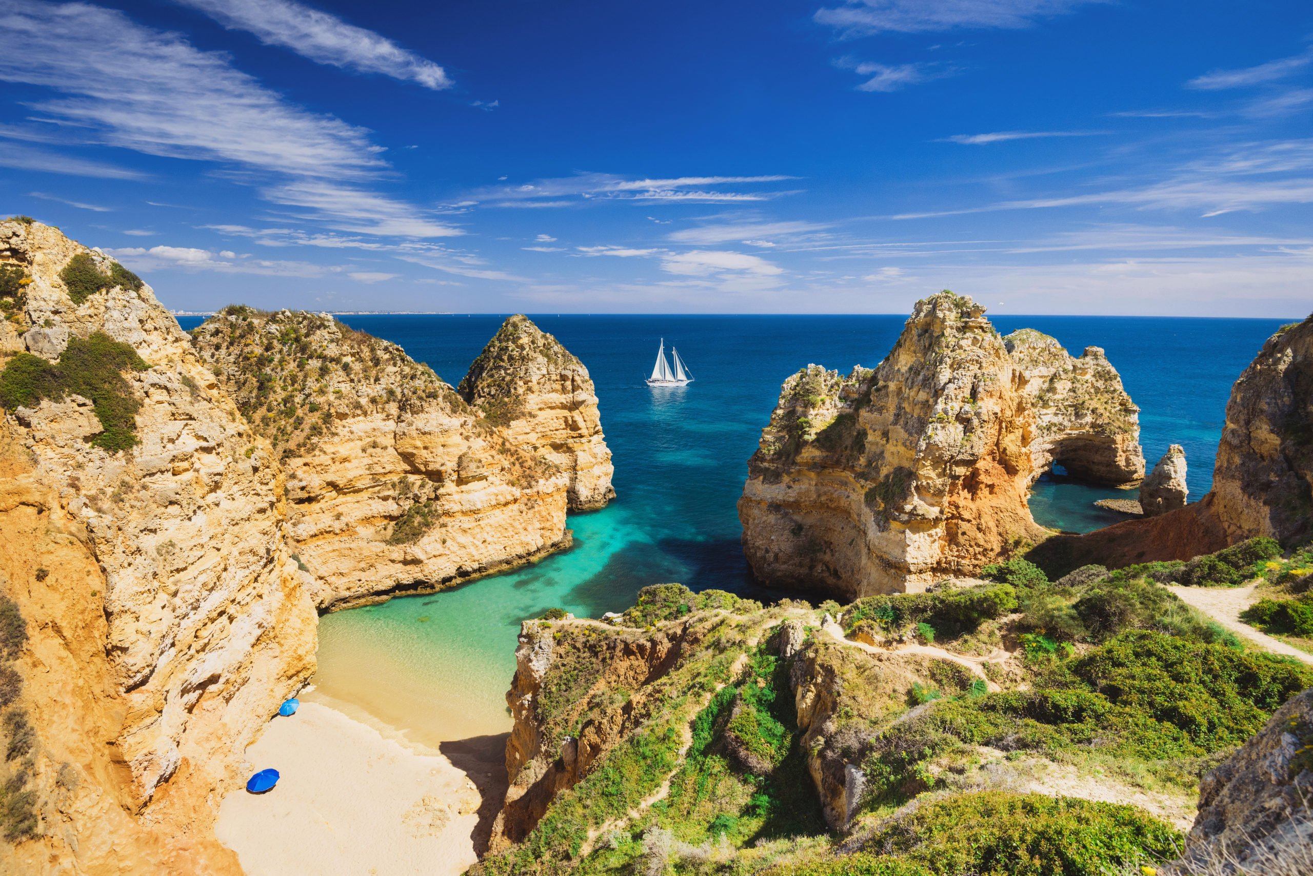 Take A Swim At The Beautiful Algarve Beaches On The Highlights Of Portugal 11 Day Package Tour