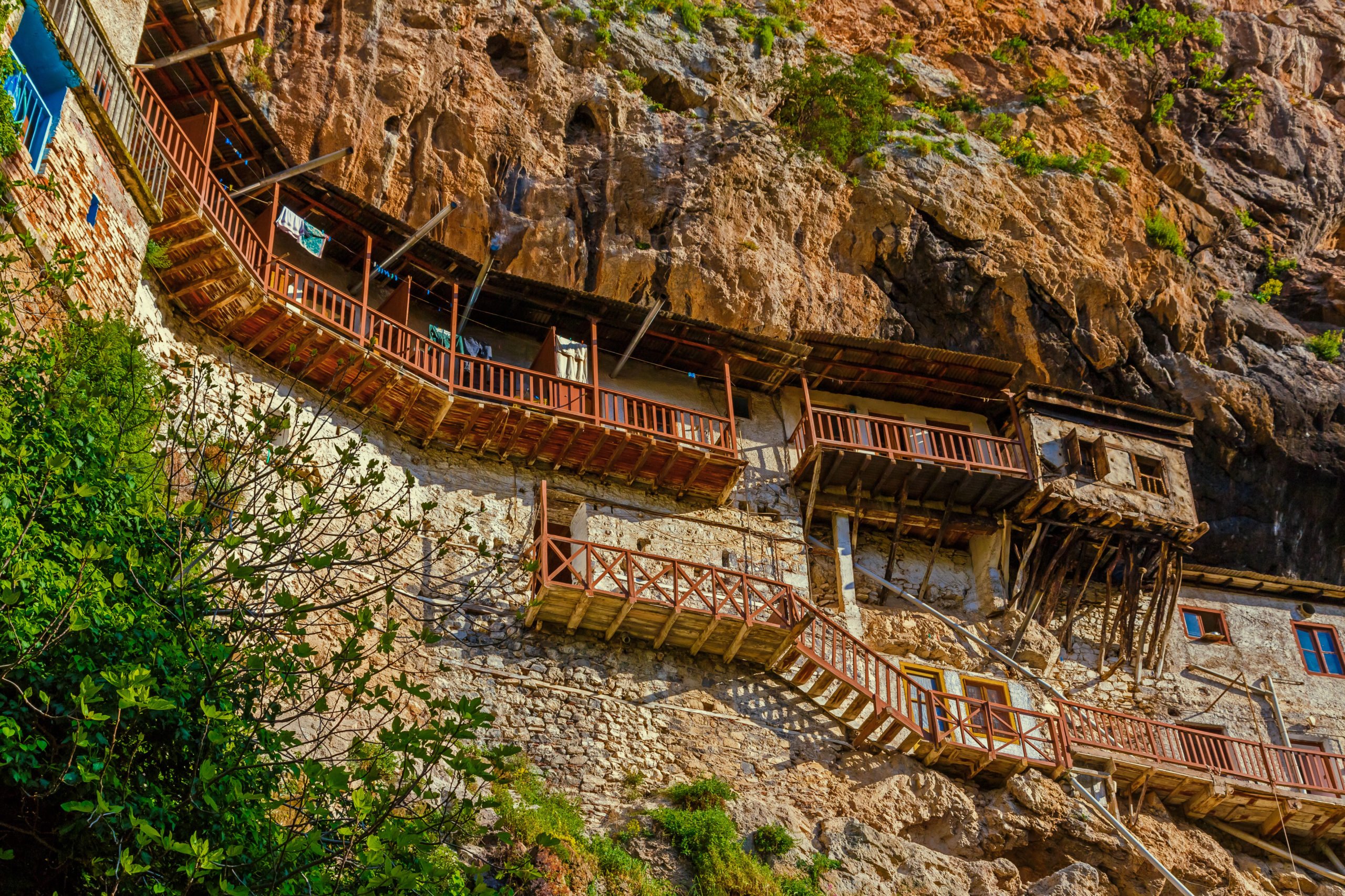Visit Th Cliff Hanging Monastery Of Prodromos In Lousios Gorge On The Peloponnese Rafting & Hiking Experience From Athens