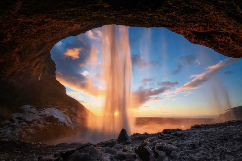 Discover The Seljalandsfoss Waterfall In Our South Coast And Katla Natural Ice Cave Tour