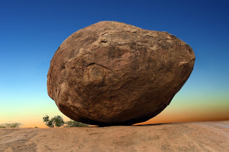Learn About Gravity Defying Boulder Called Krishna's Butterball In Our World Heritage Site Of Mahabalipuram