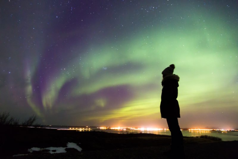 Observe The Night Sky Fulfill With Very Beautiful Northern Light In Our Blue Lagoon & Northern Lights Tour