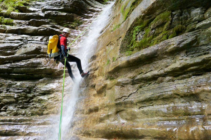 You Will Descend Through Waterfalls, Pools, Vertical Rappels:abseils In Our Somosierra Canyoning Adventure Tour From Madrid
