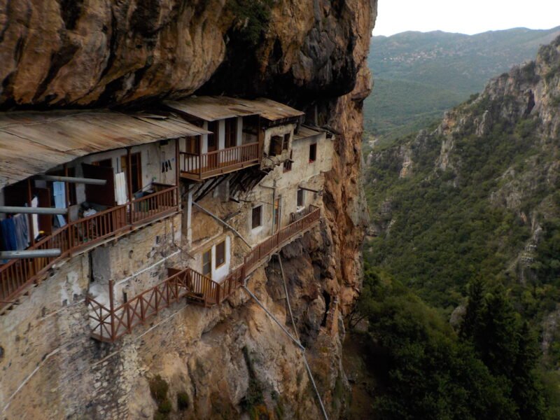Explore The Hanging Monastery On The Lousios Gorge Hiking Tour From Gortyn_99