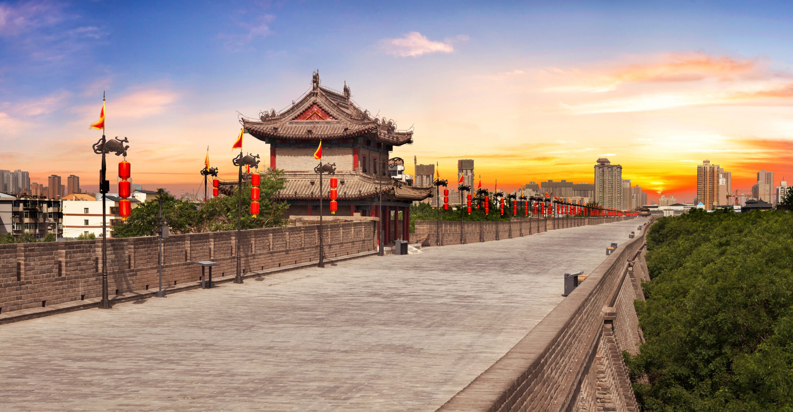 Historic City Wall In Xi'an In Our China Private Impression 14 Day Package