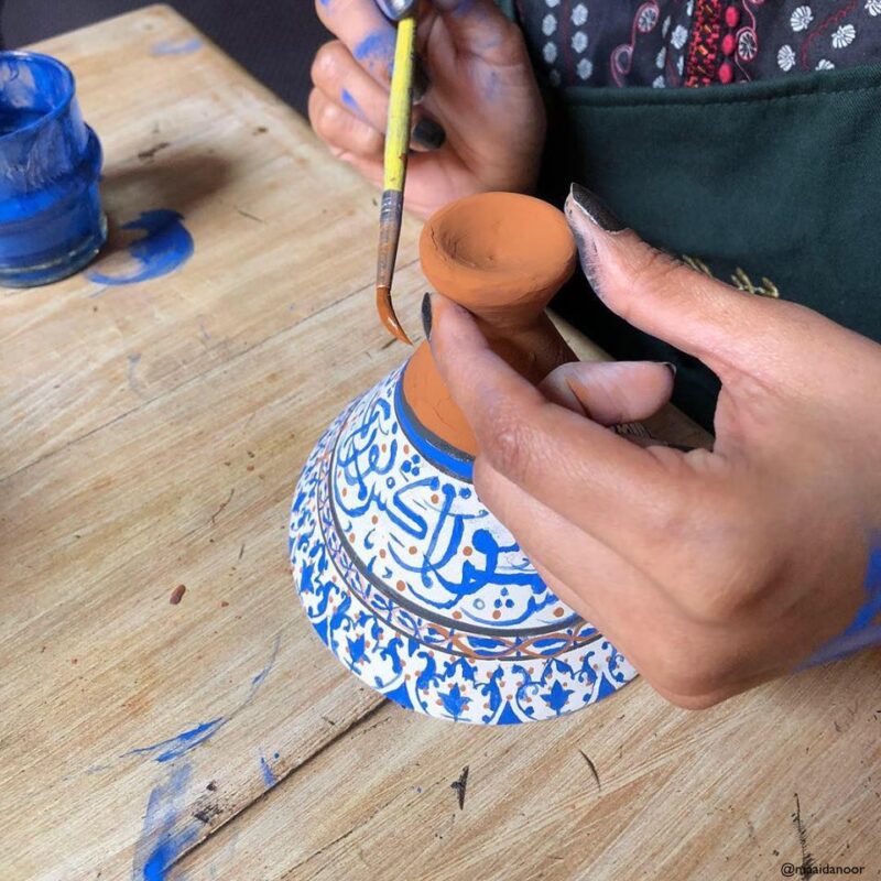 Learn How Create The Traditional Decoration On The Moroccan Pottery Class With A Local Artist In Marrakesh_102
