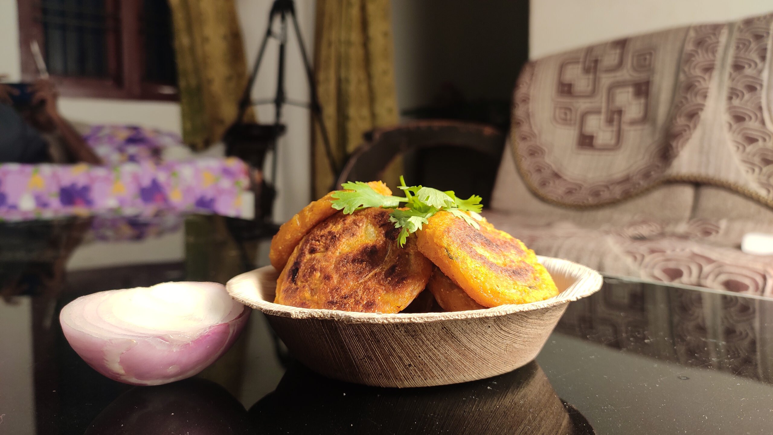 Taste The Traditional Aloo Poha Tikki Potato In Our Old Delhi Night Food Walk