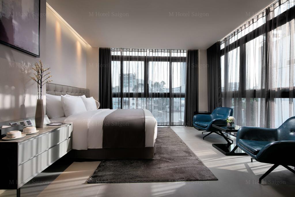 A spacious modern interior at M Hotel Saigon A spacious modern interior at M Hotel Saigon