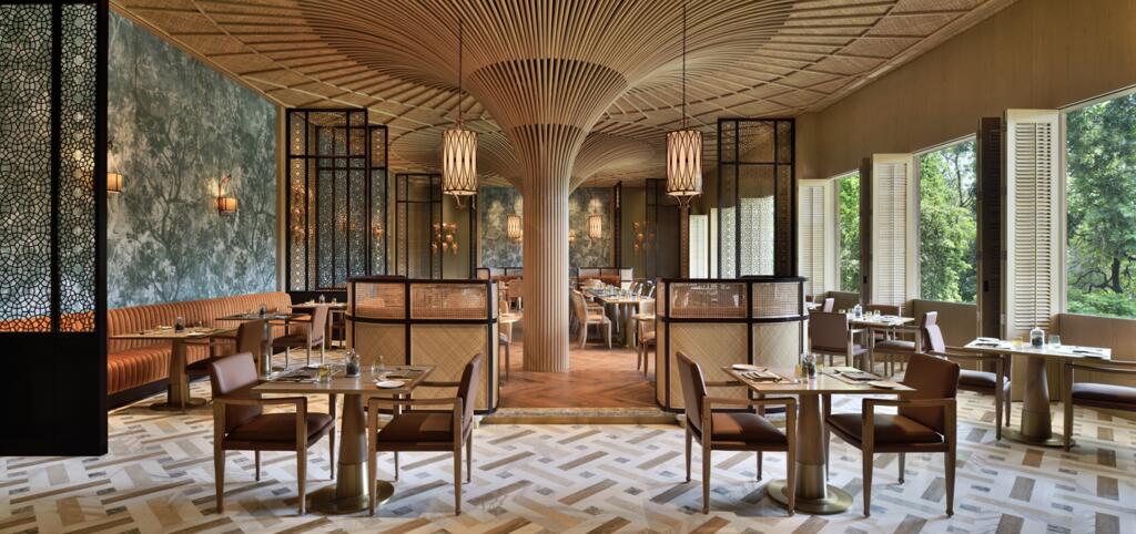 The distinct architecture of Taj Mahal Hotel The distinct architecture of Taj Mahal Hotel