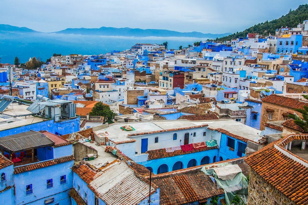 View Of Chefchaouen Morocco