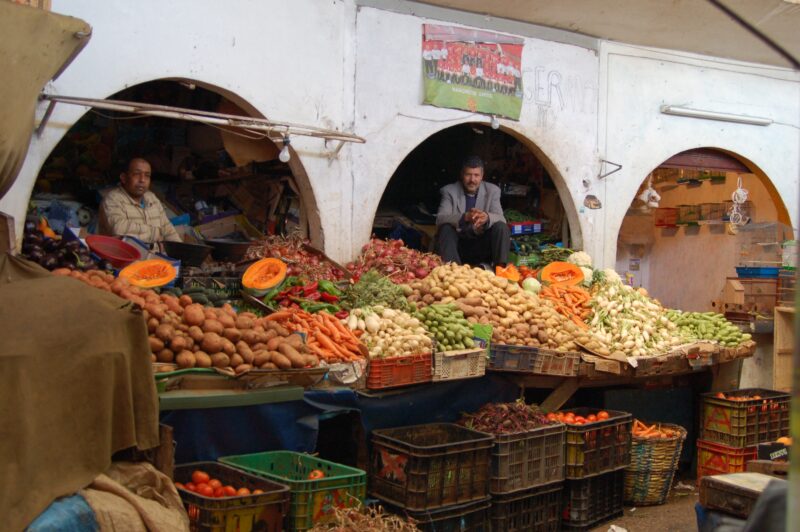 Market Stalls On Our Moroccan Food Tour In Casablanca