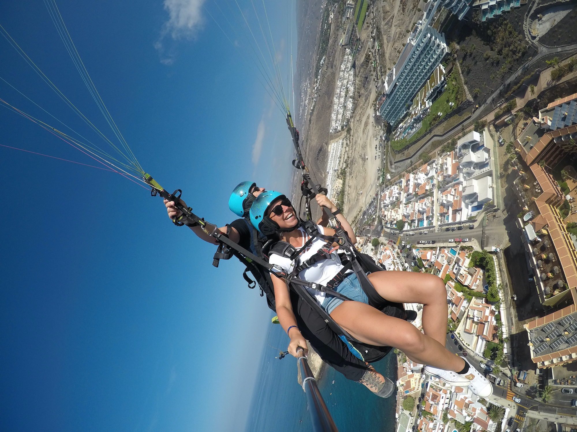 Performance Paragliding Flight In Tenerife