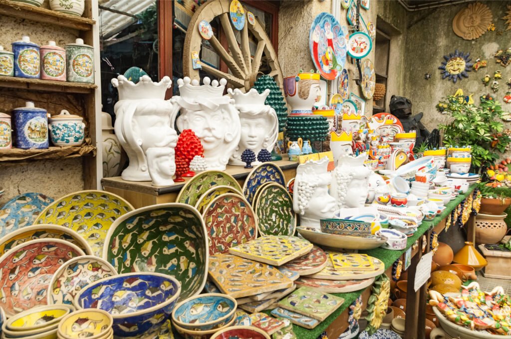 Ceramic shop in Taormina